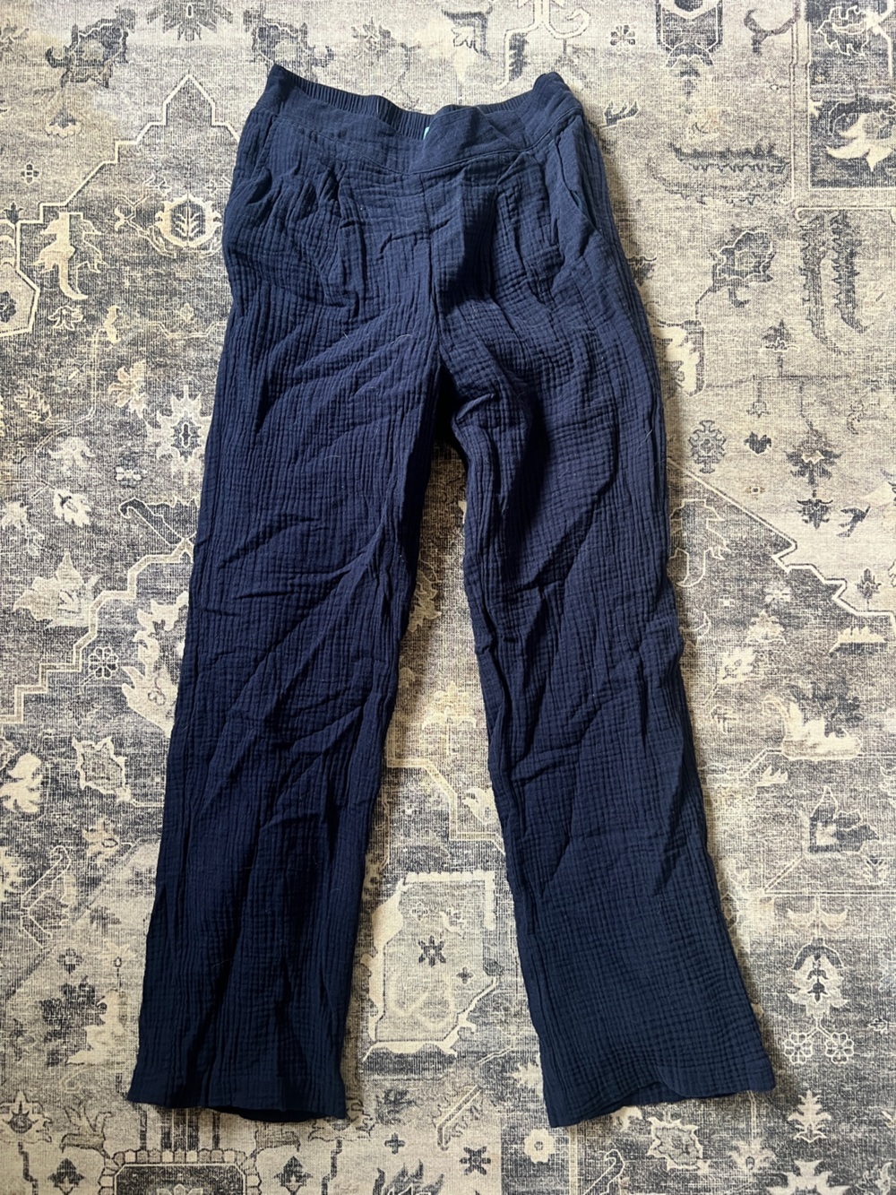 J. McLaughlin Abbott Gauze Wide Leg Pants Navy